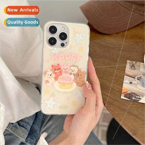 Teenage girl ins cake animal party 适用 Apple 13/14 niche fe