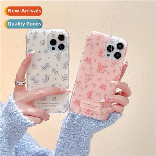 Korean  girl fresh small broken flowers 适用 Apple 13 phone