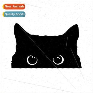creative personalized black cat wind Car decorative stickers