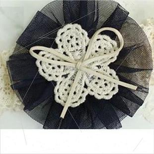 flowers bow bands new headdre hair mesh baby Korea lace
