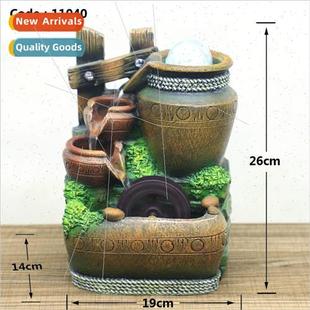 water flowing ornaments windmill Small wheel wigwam