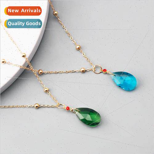 New Moving Castle Hall Necklace Summer Fashion Teardrop Wome