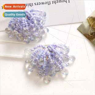 sequins illusion glass beads earrings Super fireworks fairy