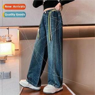 and fall big jeans loose girls spring new Girls 2023
