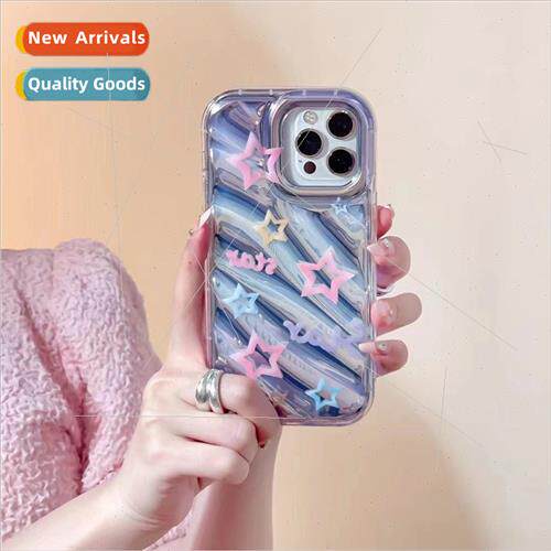 Korean  ins line stars 适用 Apple 12/13ProMax new iPhone 14