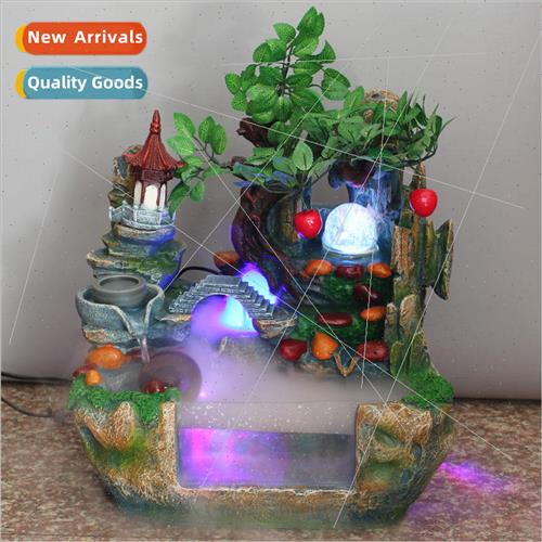 New transparent fish tank water fountain feng shui wheel orn
