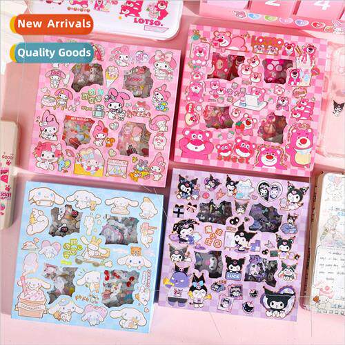 Cute cartoon 100 pcs boxed handbook stickers creative childr