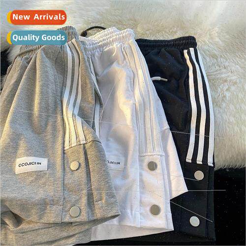 Button shorts men 2022 summer new ins Hong Kong  thin sectio