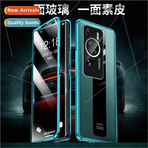 适用 Huawei P60Pro Vegan Leather Phone Case Honor Magic5  Po