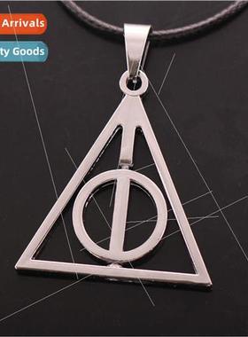 Necklace na Triangle Deathly Hallows Turnable Necklace Premi