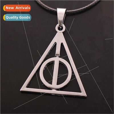 Necklace na Triangle Deathly Hallows Turnable Necklace Premi