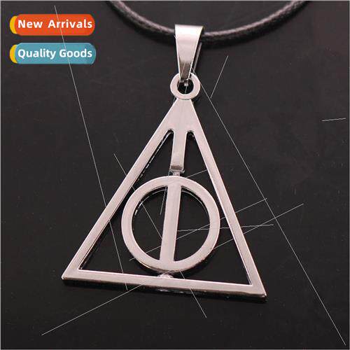 Necklace na Triangle Deathly Hallows Turnable Necklace Premi