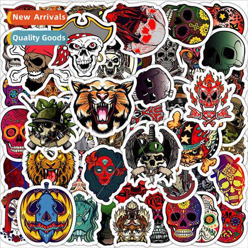 50 punk skull graffiti stickers car skateboard motorcycle de