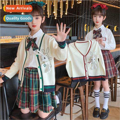 2023 new childrens clothing girls casual suit spring section
