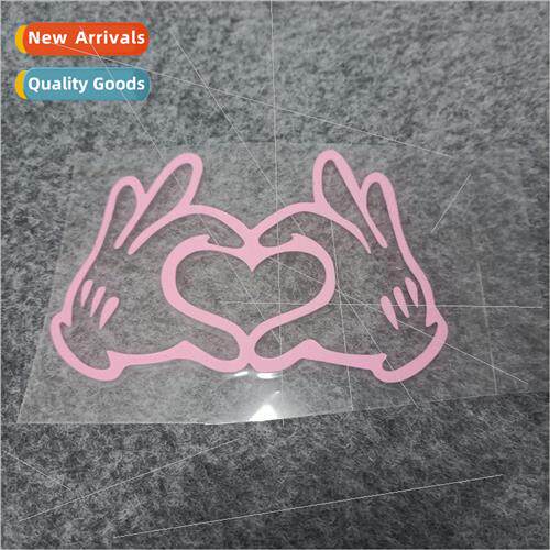 Love gesture car electric car glass body decoration stickers