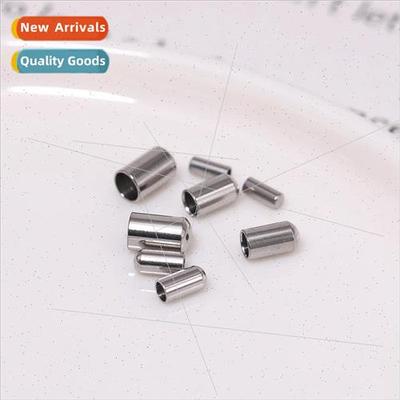 DIY jewelry accessories materials Tail rope cap Stainless st