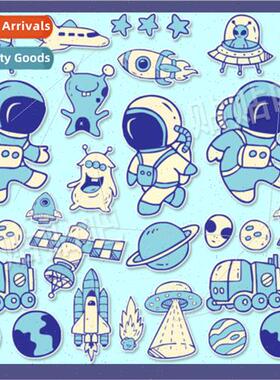 Cartoon astronauts NASA electric car Maverick Aima Yadi wate