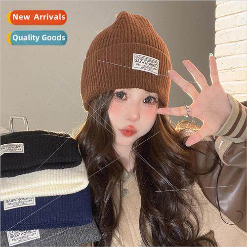 Knitted cap female fall and winter warm Shu Yan wool cap fas