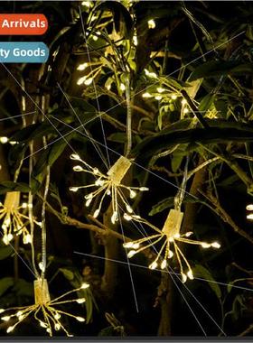 Copper wire lights solar exploding star usb curtain lights d