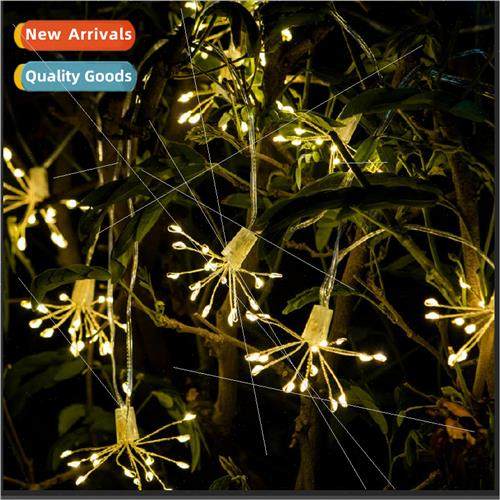 Copper wire lights solar exploding star usb curtain lights d