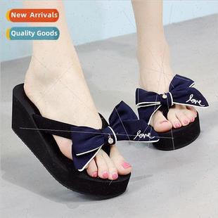wear flops female summer Flip thick outside fashion bottom