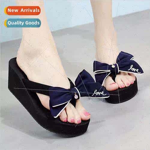 Flip-flops female summer fashion outside wear thick bottom o