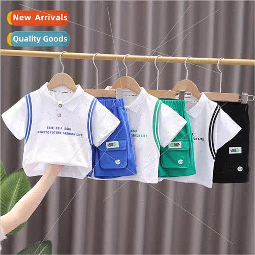 Baby boy 2023 summer new suits fashion boys fashionable summ