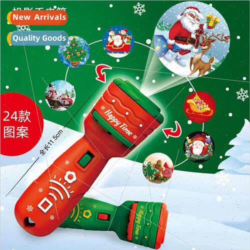 New Christmas toys multi-function projector flashlight light