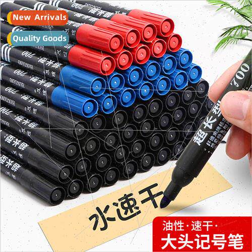 Black marker oil-based quick-drying thick pen signature pen