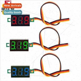 digital voltmeter LED wire inch 0.36 Three head