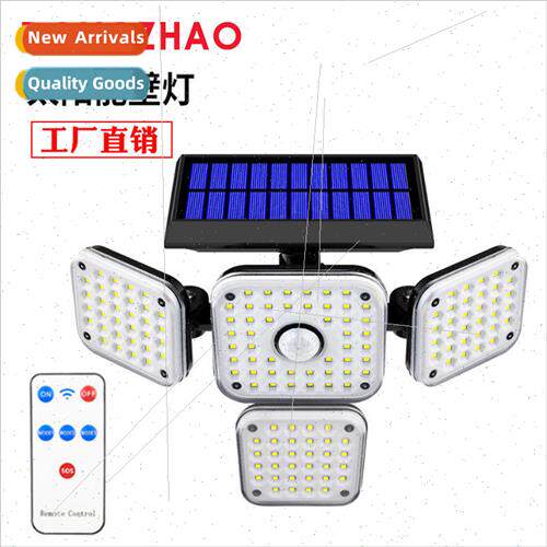 2023 New 3 Head Solar Wall ght Rotating Split Solar Garden g