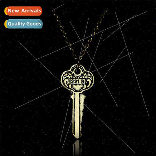 Sherlock 221B Apartment Key Pendant Vintage Necklace Persona