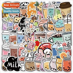 cell com cute tea doodle milk pearl phone stickers pcs