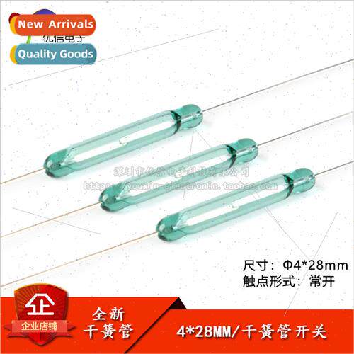 Reed switch 4*28MM normally open type Magnetic control magne