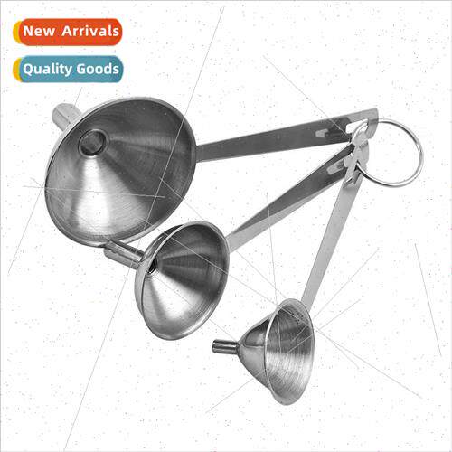 Stainless steel funnel set of three kitchen tools small funn
