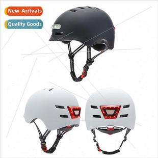 Riding Helmet with ghts Scooter Helmet Electric Bike Bicycle