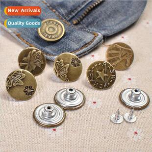Vintage mens and womens jeans buttons coat nch coat denim pa