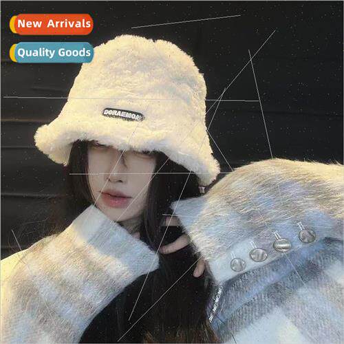 Hat female fall and winter new wild warm wool fisherman hat