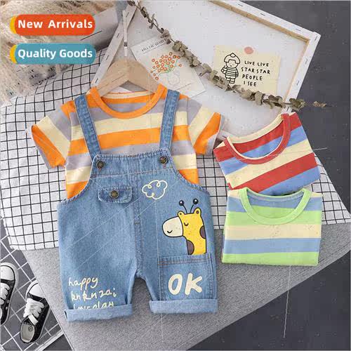 Childrens pants suit boys summer suit suit 2023 new 1-3 year