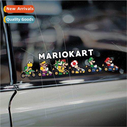Super Mario Mario creative cute game car stickers motorcycle