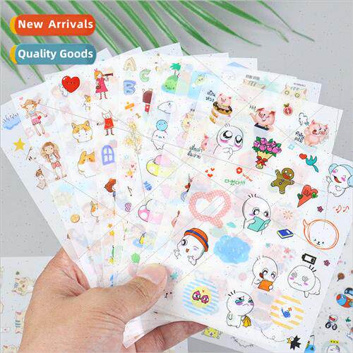 New Korean cartoon transparent pvc handbook stickers childre