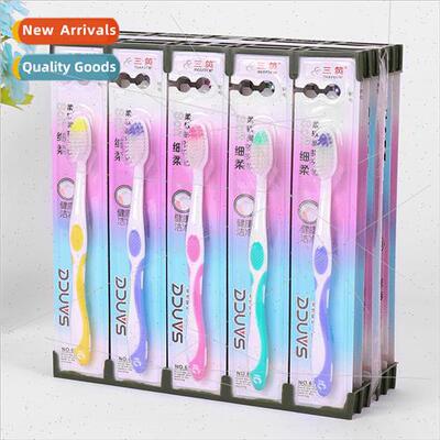 Elastic soft silk hotel household soft bristle adult toothbr