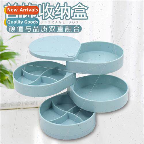 Multi-layer rotating jewelry organizer dust jewelry hairpin
