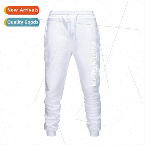 Letter Print 2021 New Mens Sweatpants Clashing Color Hip Hop