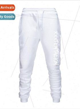 Letter Print 2021 New Mens Sweatpants Clashing Color Hip Hop