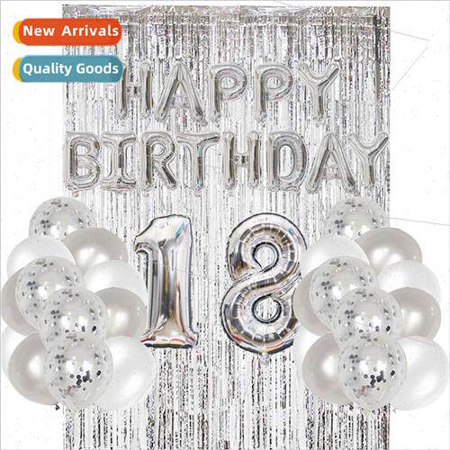 lver 18.21.30.40th Birthday Banner Balloon Arrangement Banne