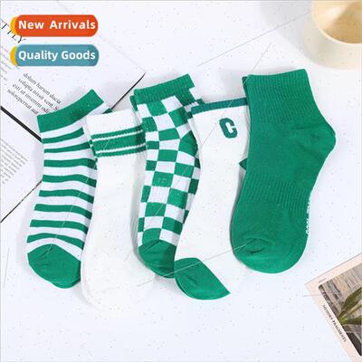 New large C letters thin sports socks men sweat breathable s