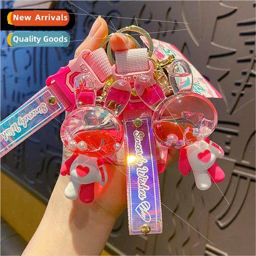 Creative secret cherry blossom into the oil love rabbit keyc