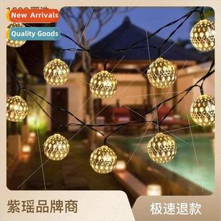 Iron Balls lver Vintage 4CM Solar Gold Moroccan