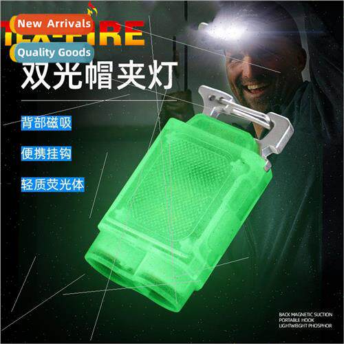 Fluorescent keychain light multifunctional cap clip light ni